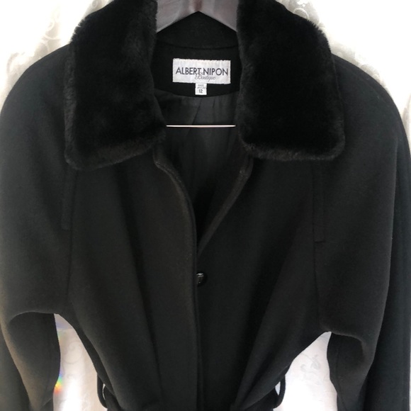 Albert Nipon fully Length wool coat - Picture 1 of 8